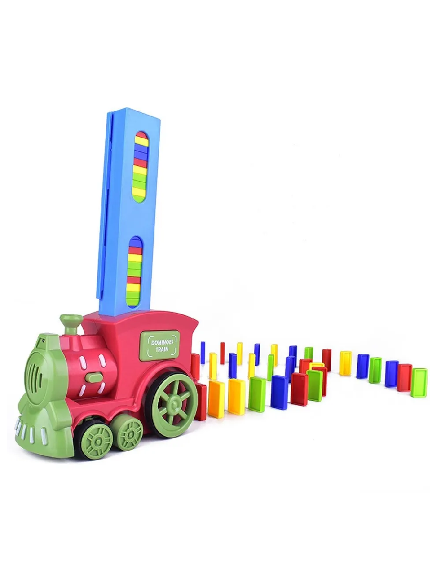 

Электронный паровозик домино Domino Train, цвет красный ParovozDRed