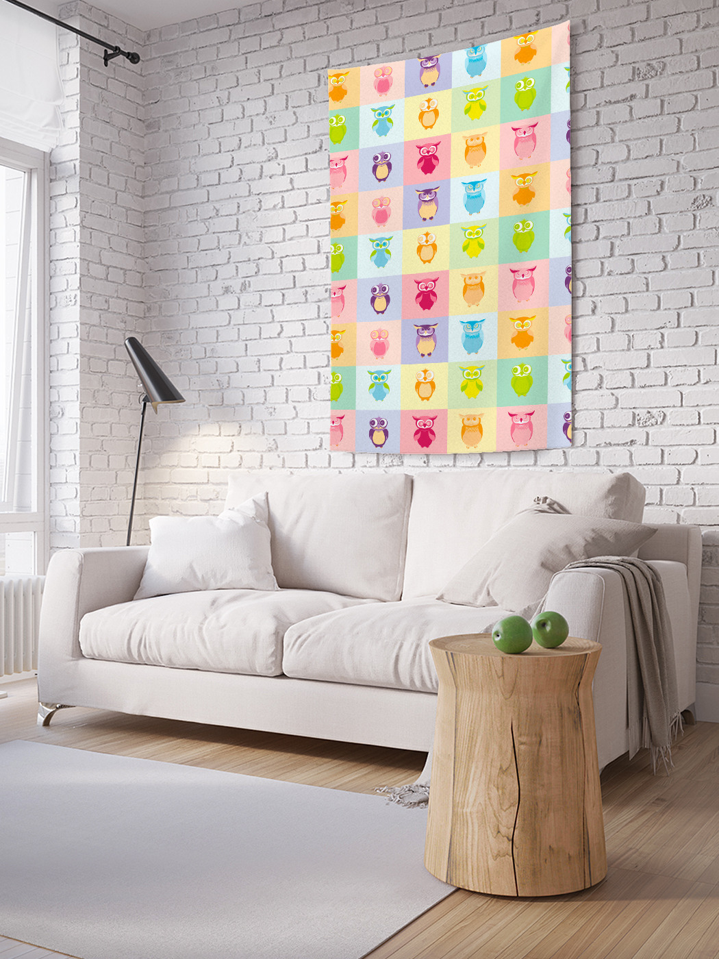 

Вертикальное фотопанно на стену JoyArty Совиный коллаж 150x200 см, Совиный коллаж
