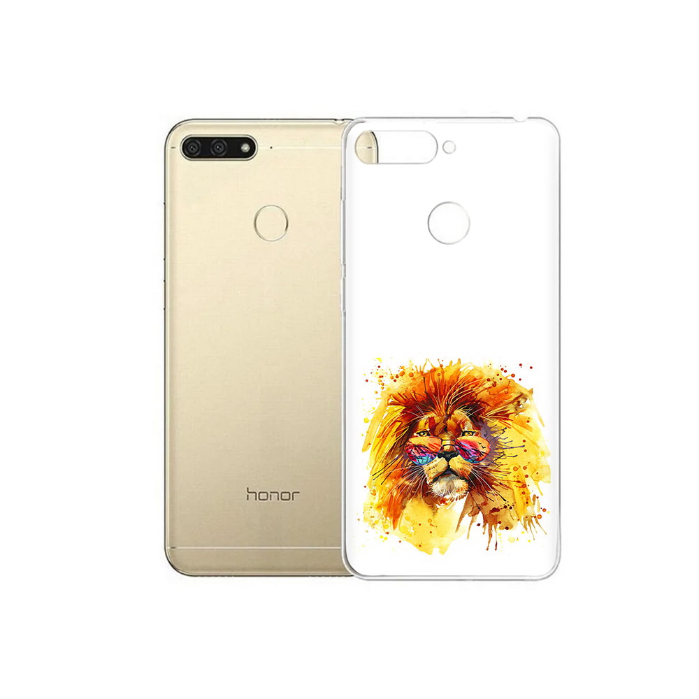 

Чехол MyPads Tocco для Huawei 7C лев в очках (PT111175.61.436), Прозрачный, Tocco