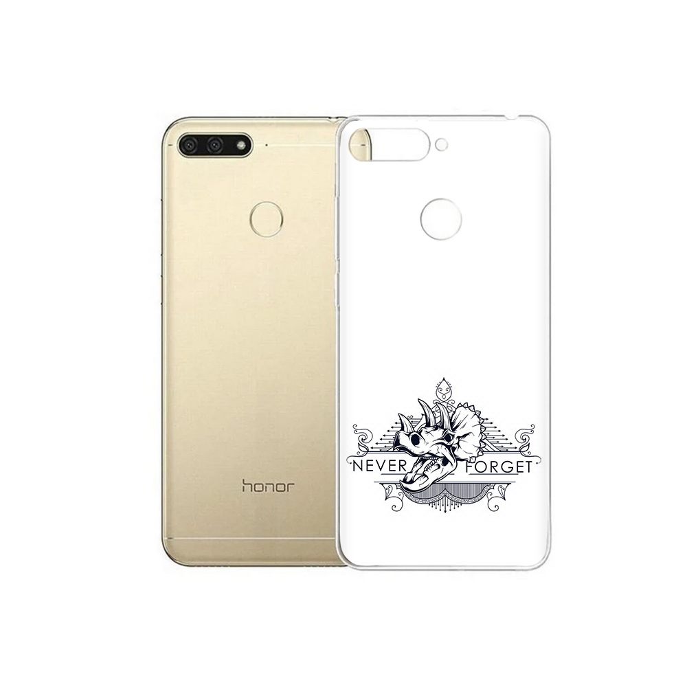 

Чехол MyPads Tocco для Huawei 7C логотип носорога никогда не забуду (PT111175.61.445), Прозрачный, Tocco