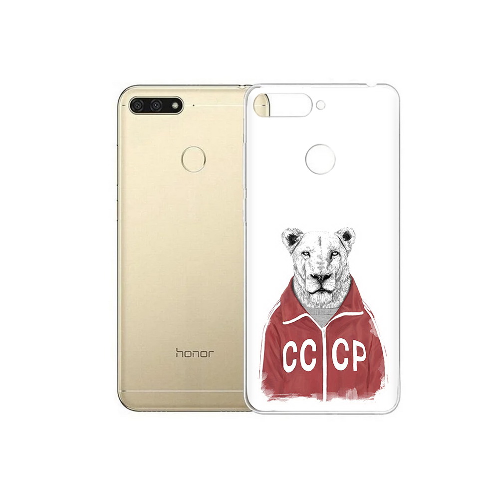 

Чехол MyPads Tocco для Huawei 7C львица ссср (PT111175.61.450), Прозрачный, Tocco