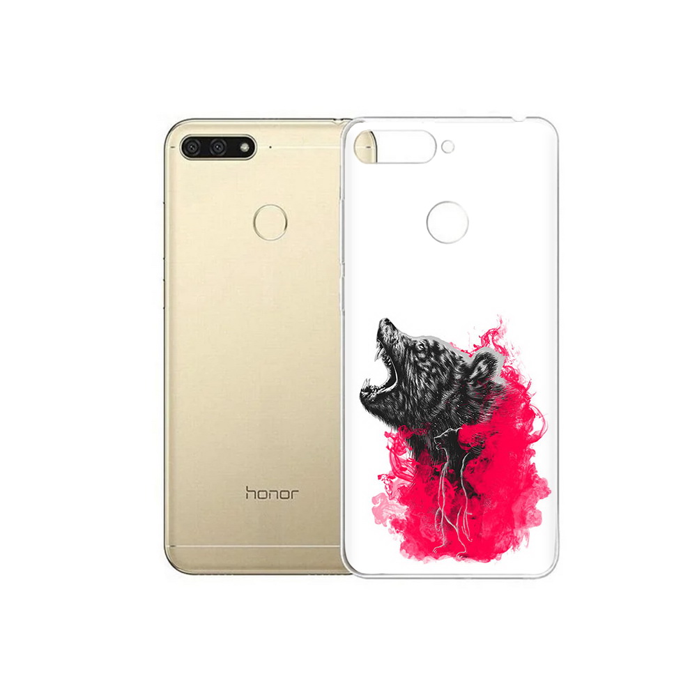 

Чехол MyPads Tocco для Huawei 7C медведь в дымке (PT111175.61.463), Прозрачный, Tocco