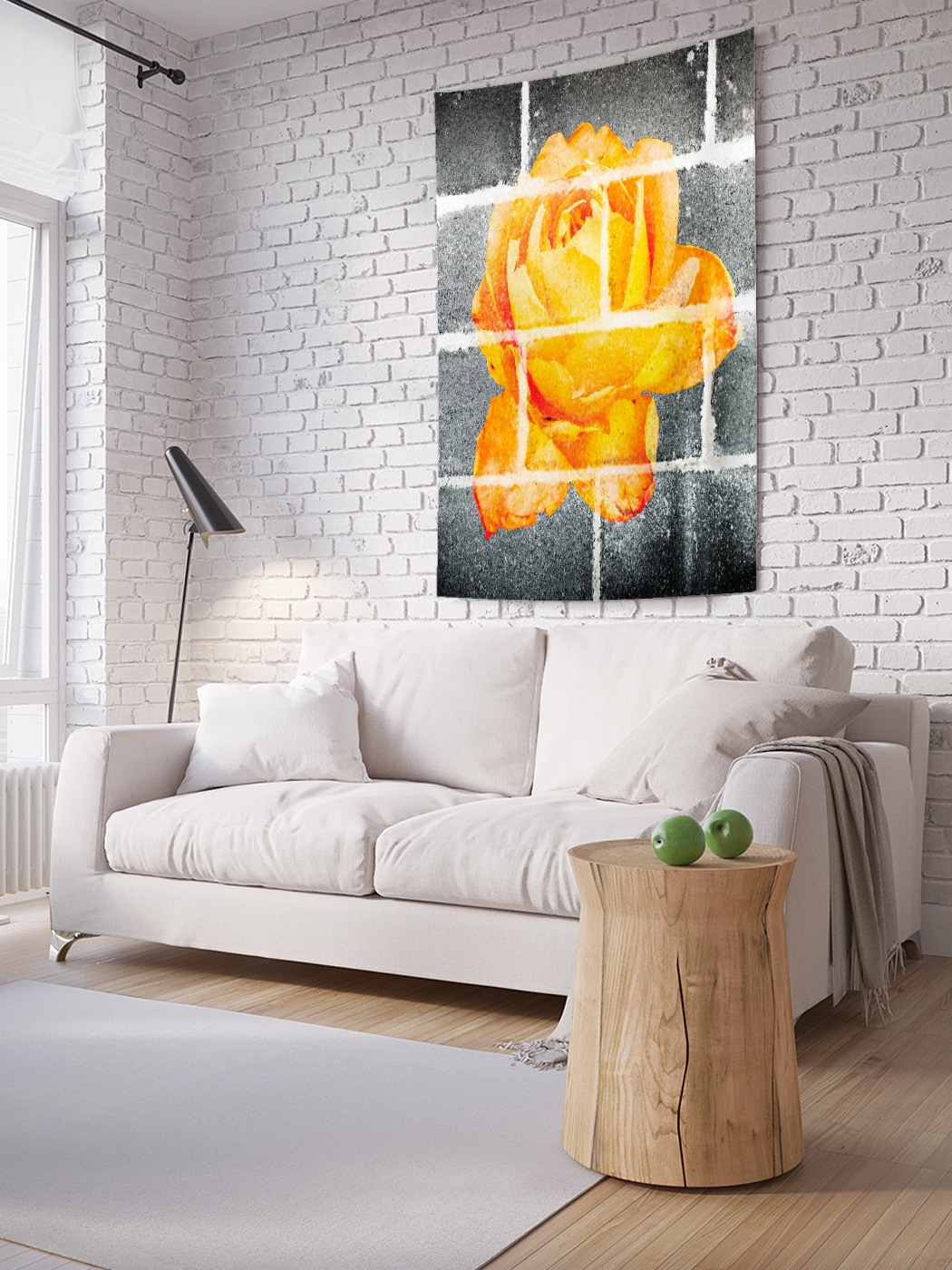 

Вертикальное фотопанно на стену JoyArty Желтая роза 150x200 см, Желтая роза