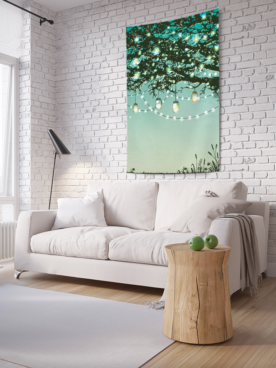 

Вертикальное фотопанно на стену JoyArty Украшения на дереве 150x200 см, Украшения на дереве