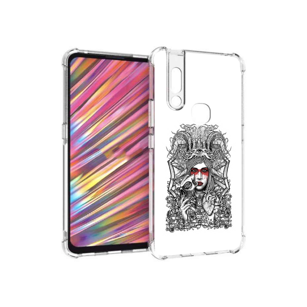 

Чехол MyPads Tocco для Vivo V15 грусная девушка (PT127905.397.302), Прозрачный, Tocco