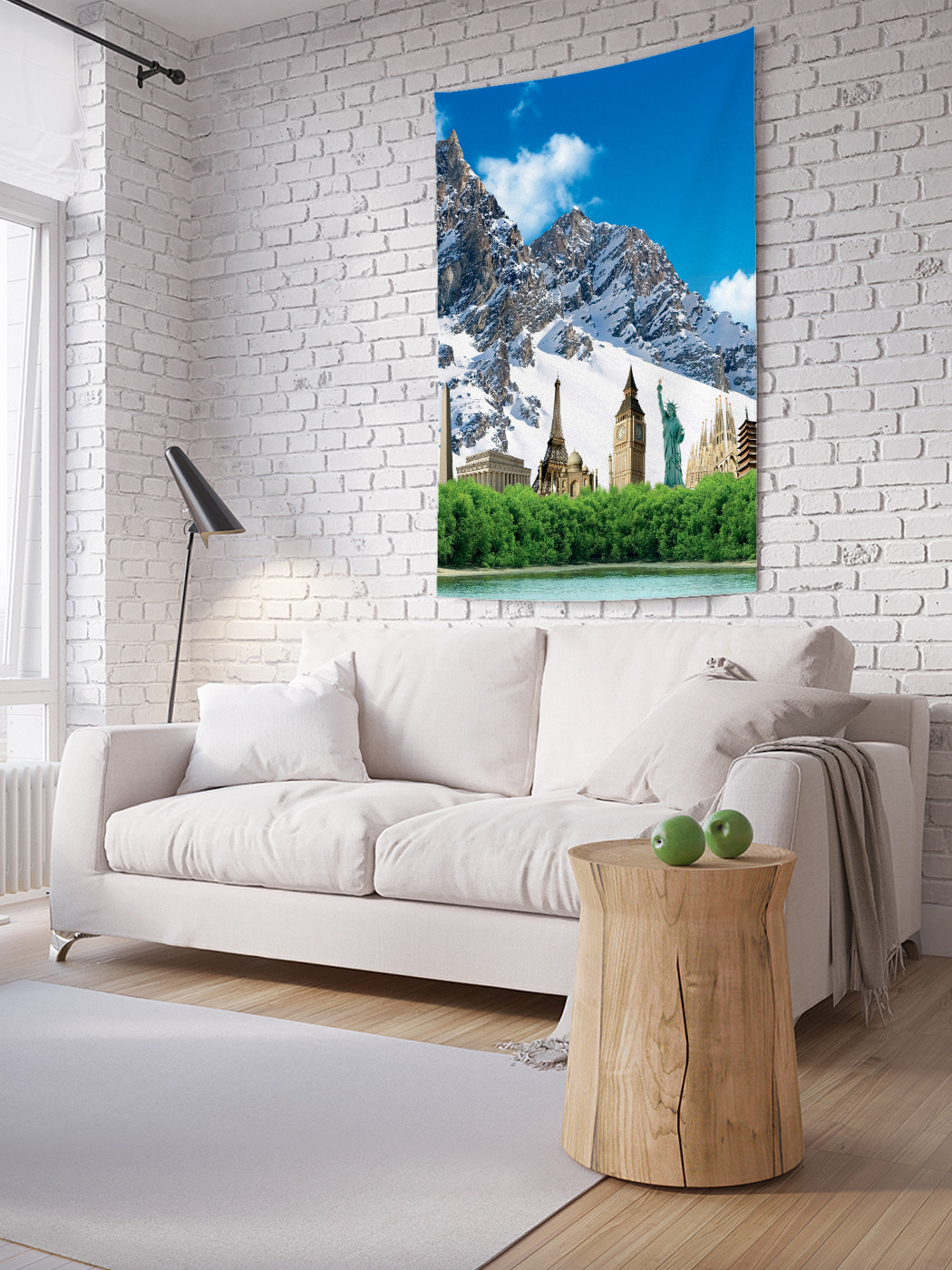 

Вертикальное фотопанно на стену JoyArty Достопримечательности в горах 150x200 см, Достопримечательности в горах