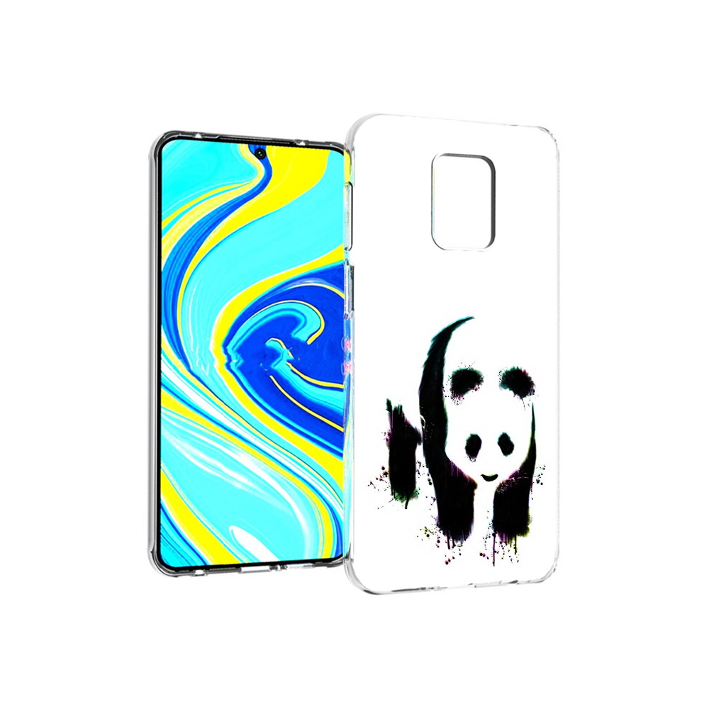 Чехол MyPads Tocco для Xiaomi Redmi Note 9 Pro панда в акварели (PT146368.268.532)