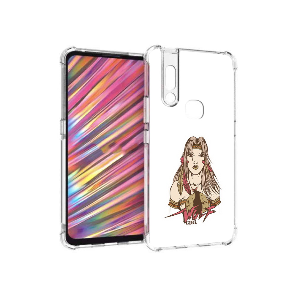 

Чехол MyPads Tocco для Vivo V15 девушка волк (PT127905.397.306), Прозрачный, Tocco
