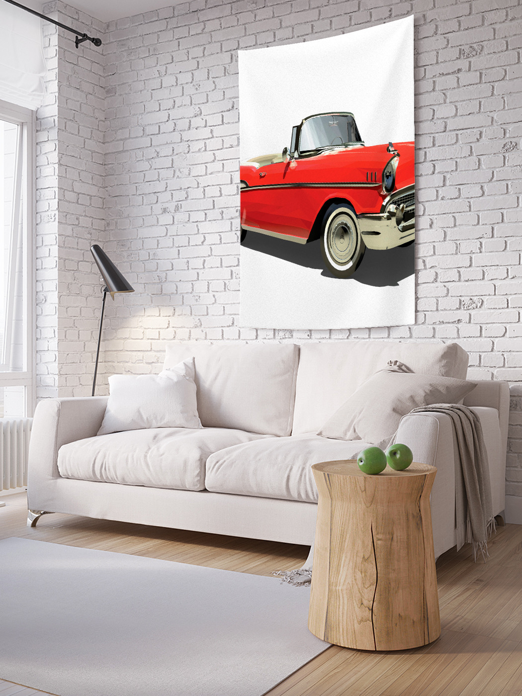 

Вертикальное фотопанно на стену JoyArty Яркий кабриолет 150x200 см, Яркий кабриолет