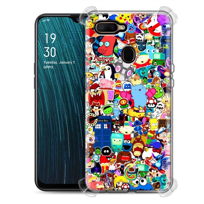 фото Дизайнерский силиконовый с усиленными углами чехол для oppo ax7 / oppo a5s / oppo a12 ярки 100gadgets