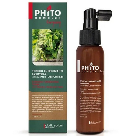 Тоник для роста волос Dott.Solari Cosmetics PhitoComplex Energizing 100 мл dott solari cosmetics энергетический шампунь для роста волос phitocomplex energizing 1000