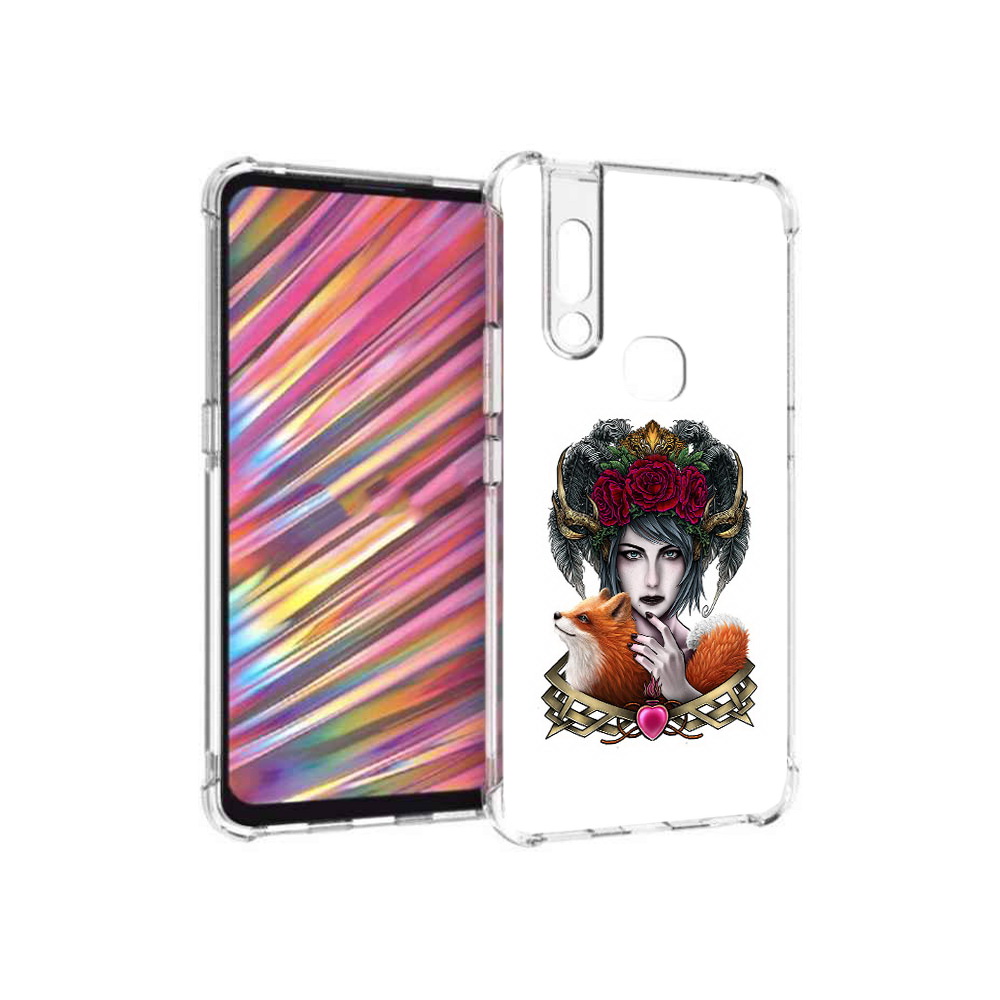 

Чехол MyPads Tocco для Vivo V15 девушка с лисой (PT127905.397.314), Прозрачный, Tocco