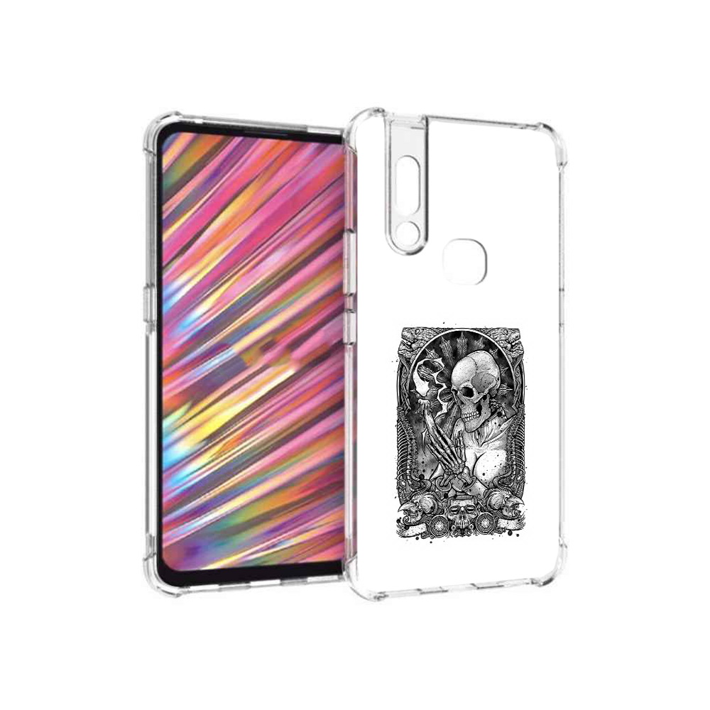 

Чехол MyPads Tocco для Vivo V15 девушка скелет (PT127905.397.316), Прозрачный, Tocco