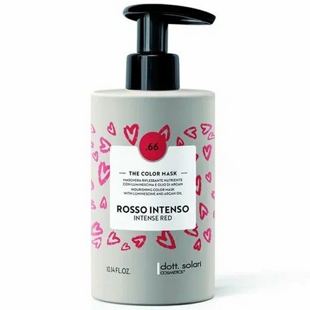 

Цветная маска для волос Dott.Solari Cosmetics «Красный интенсивный» 66 The Colour 300 мл
