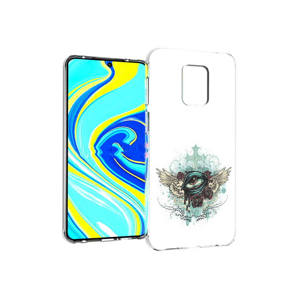 Чехол MyPads Tocco для Xiaomi Redmi Note 9 Pro плачущий глаз с крыльями (PT146368.268.544)