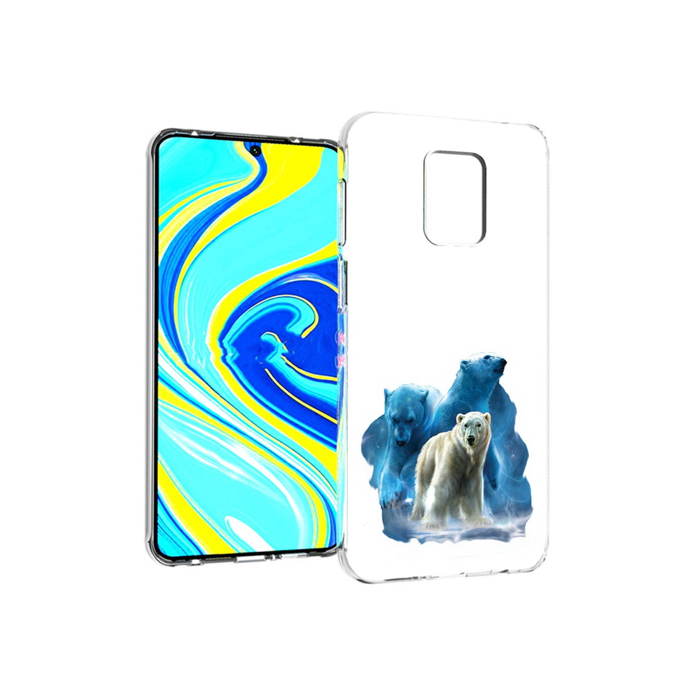 

Чехол MyPads Tocco для Xiaomi Redmi Note 9 Pro полярный медведь (PT146368.268.549), Прозрачный, Tocco