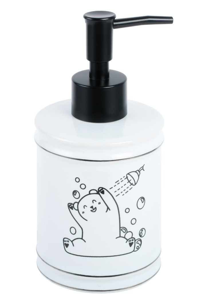 фото Дозатор для жидкого мыла fixsen teddy белый, черный fx-600-1
