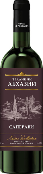 

Вино Tradicii Abhazii Saperavi красное, полусладкое, 750 мл