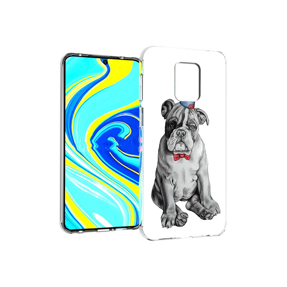 Чехол MyPads Tocco для Xiaomi Redmi Note 9 Pro праздничный щенок (PT146368.268.554)
