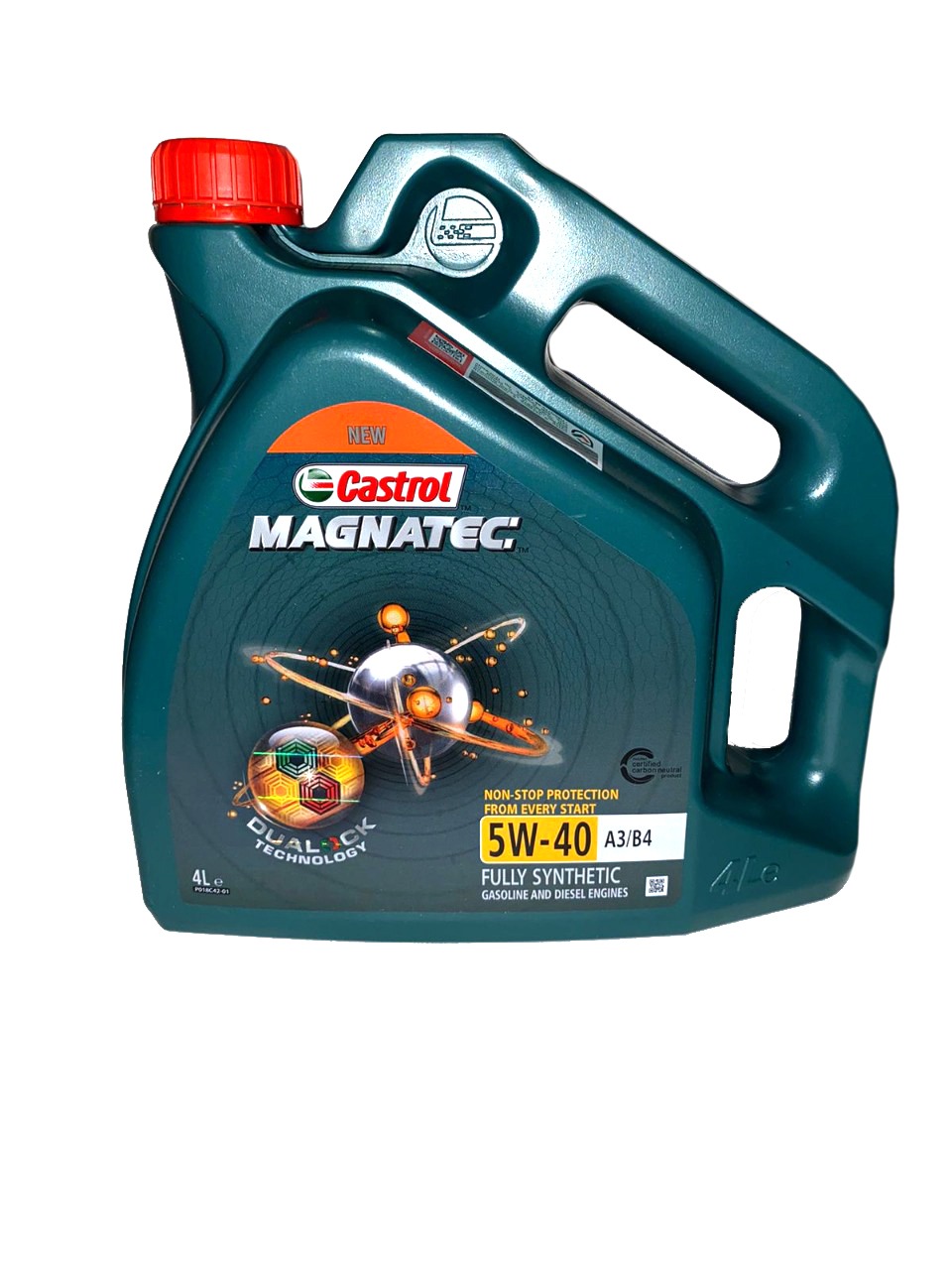 Моторное масло Castrol MAGNATEC A3/B4 DUALOCK синтетическое 5W40 4л