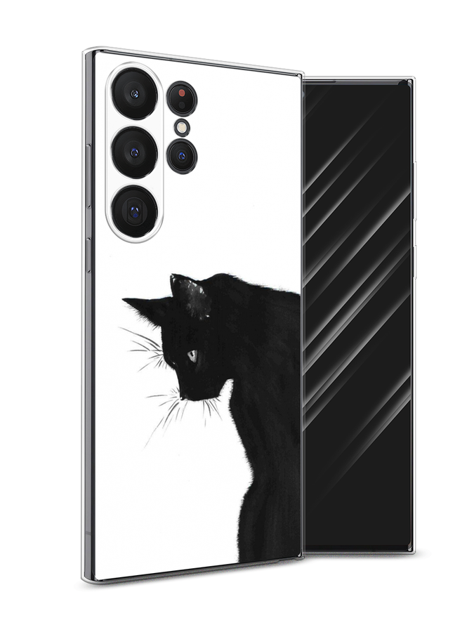 

Чехол Awog на Samsung Galaxy S23 Ultra 5G "Black cat", Черный;белый, 2107550-1