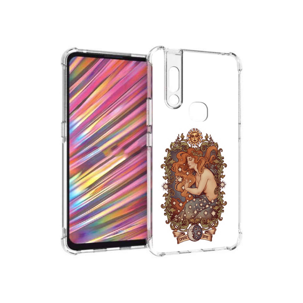 

Чехол MyPads Tocco для Vivo V15 звездная девушка абстракция (PT127905.397.351), Прозрачный, Tocco