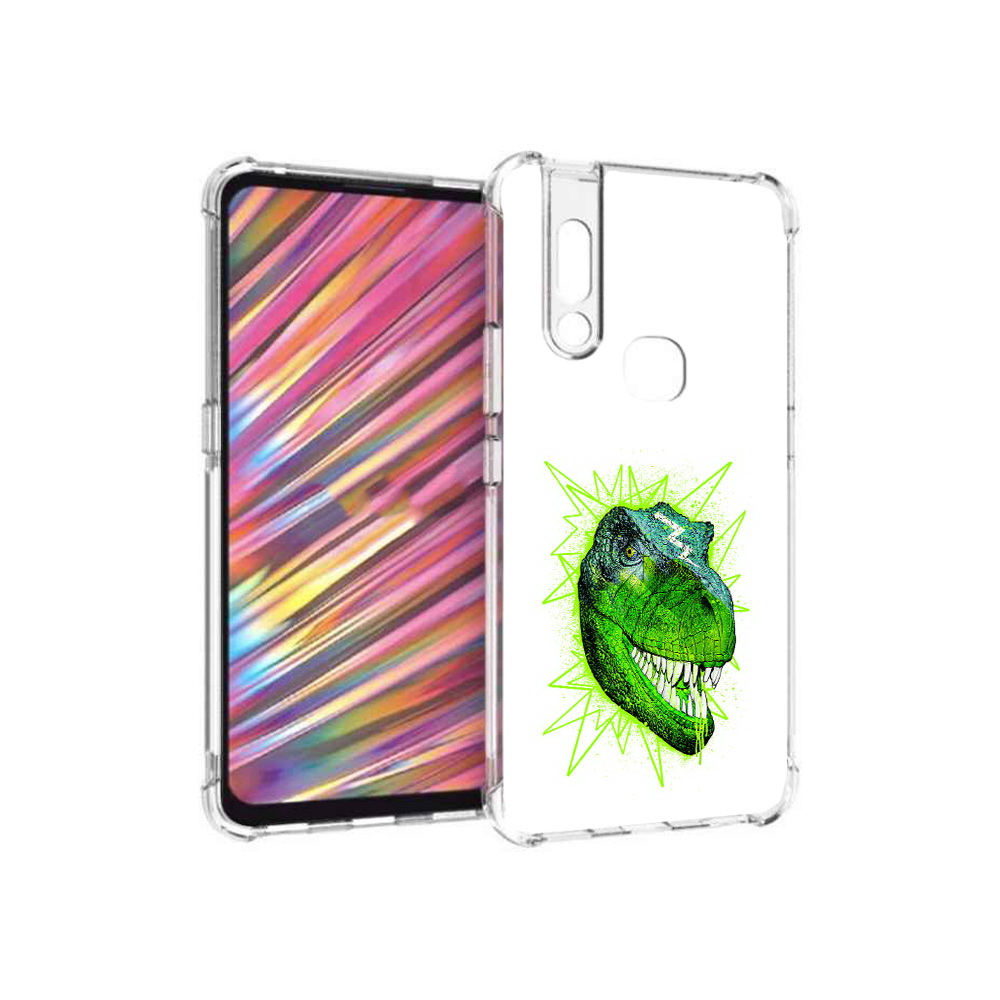 

Чехол MyPads Tocco для Vivo V15 зеленый динозавр (PT127905.397.358), Прозрачный, Tocco