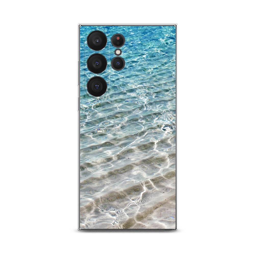 

Чехол Awog на Samsung Galaxy S23 Ultra 5G "Волны 10", Голубой, 2107550-4