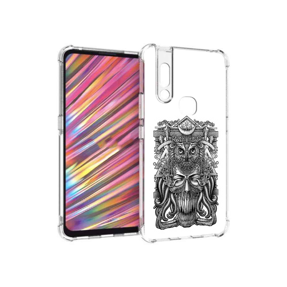 

Чехол MyPads Tocco для Vivo V15 зубастая сова (PT127905.397.369), Прозрачный, Tocco