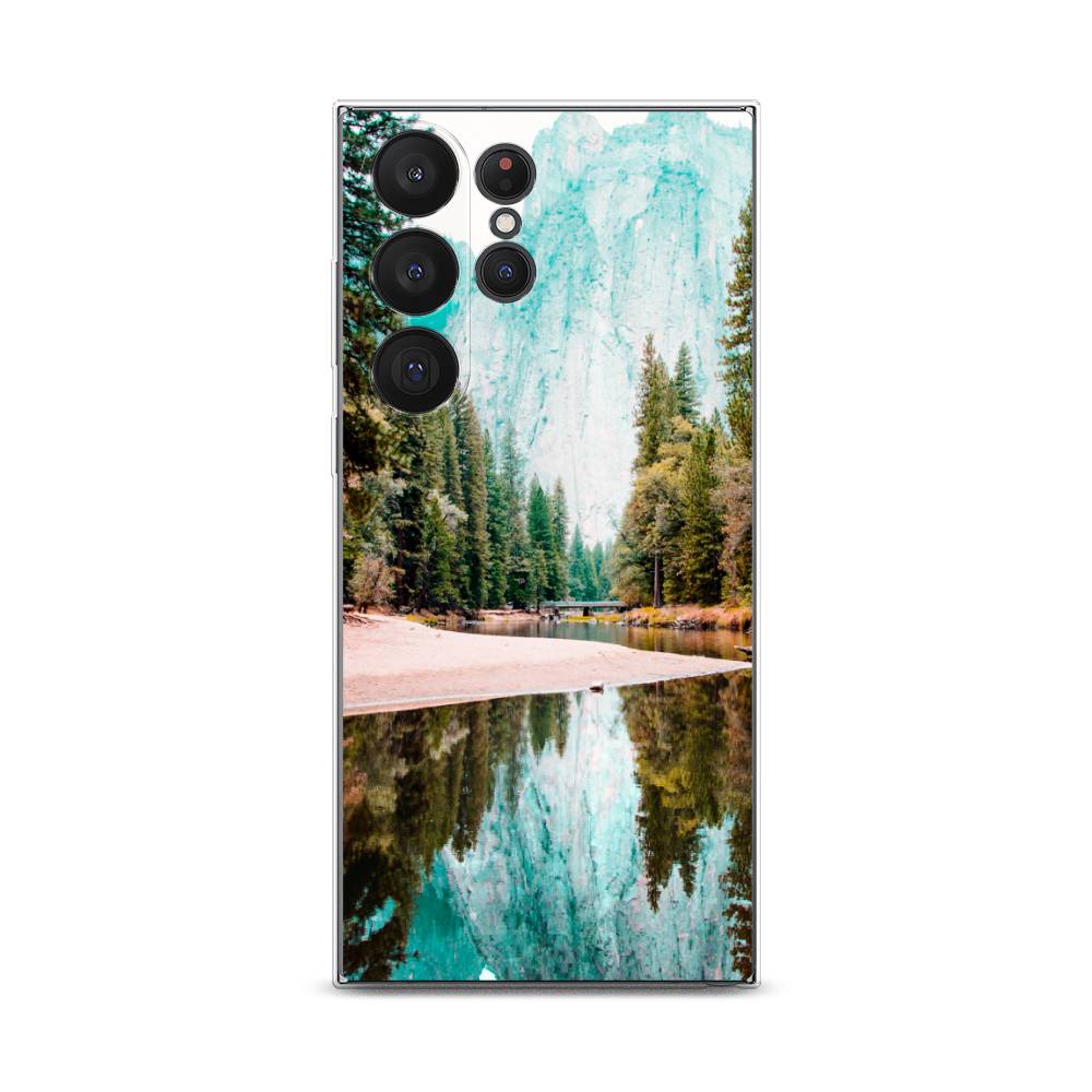 

Чехол Awog на Samsung Galaxy S23 Ultra 5G "Горы 11", Зеленый;голубой, 2107550-4