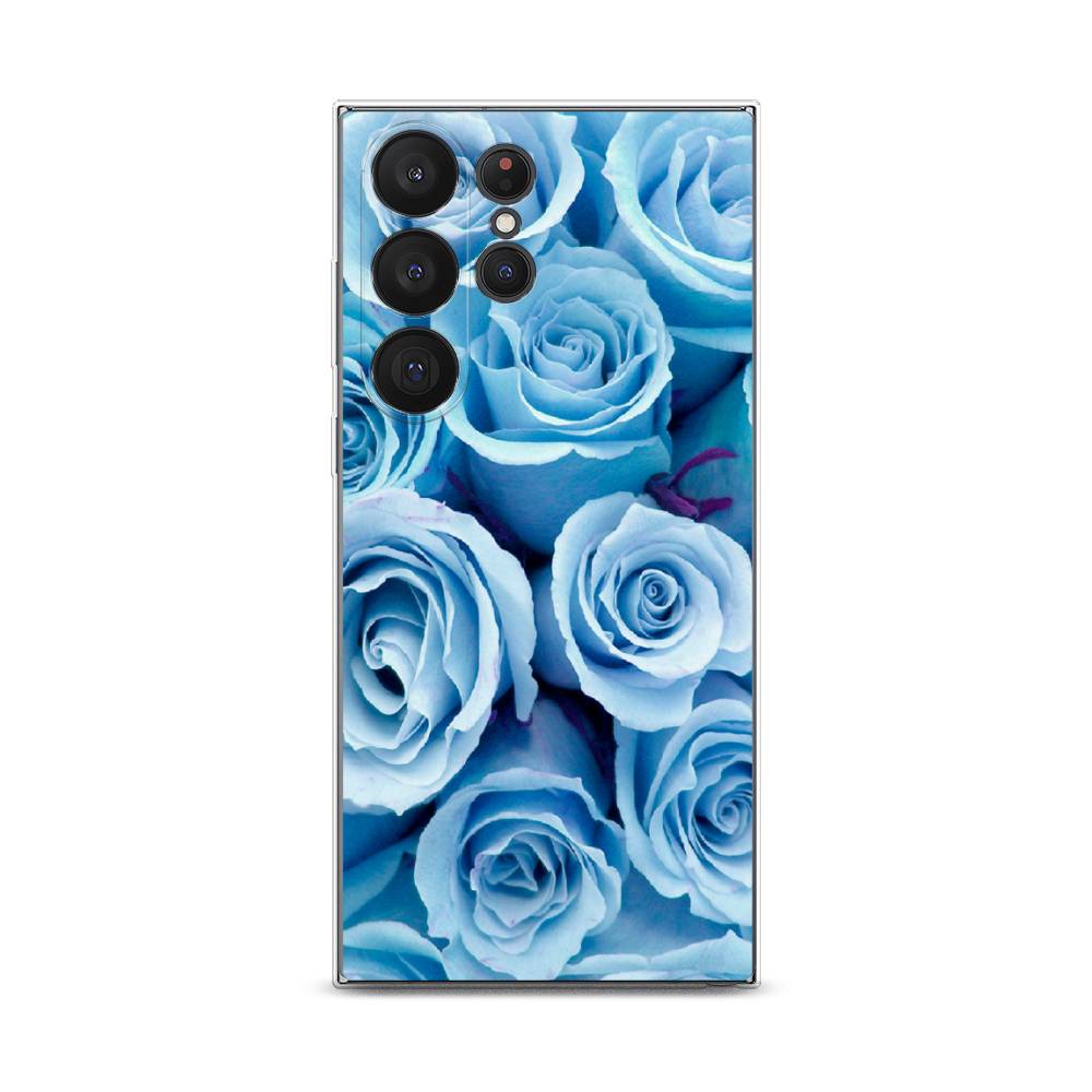 

Чехол Awog на Samsung Galaxy S23 Ultra 5G "Лазурные розы", Голубой, 2107550-8