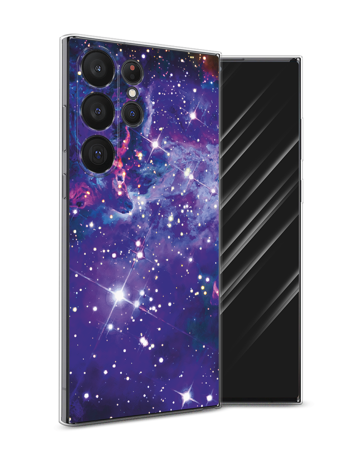 

Чехол Awog на Samsung Galaxy S23 Ultra 5G "Яркая галактика", Фиолетовый, 2107550-4