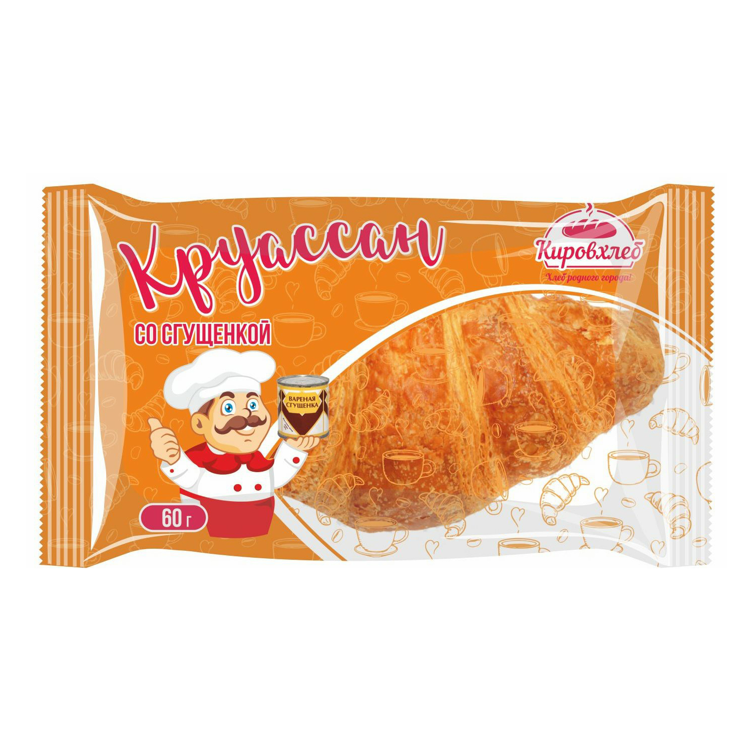 

Круассан Кировхлеб со сгущенкой 60 г