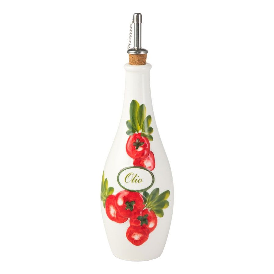 

Бутылка для масла Edelweiss 13 см, Белый;красный