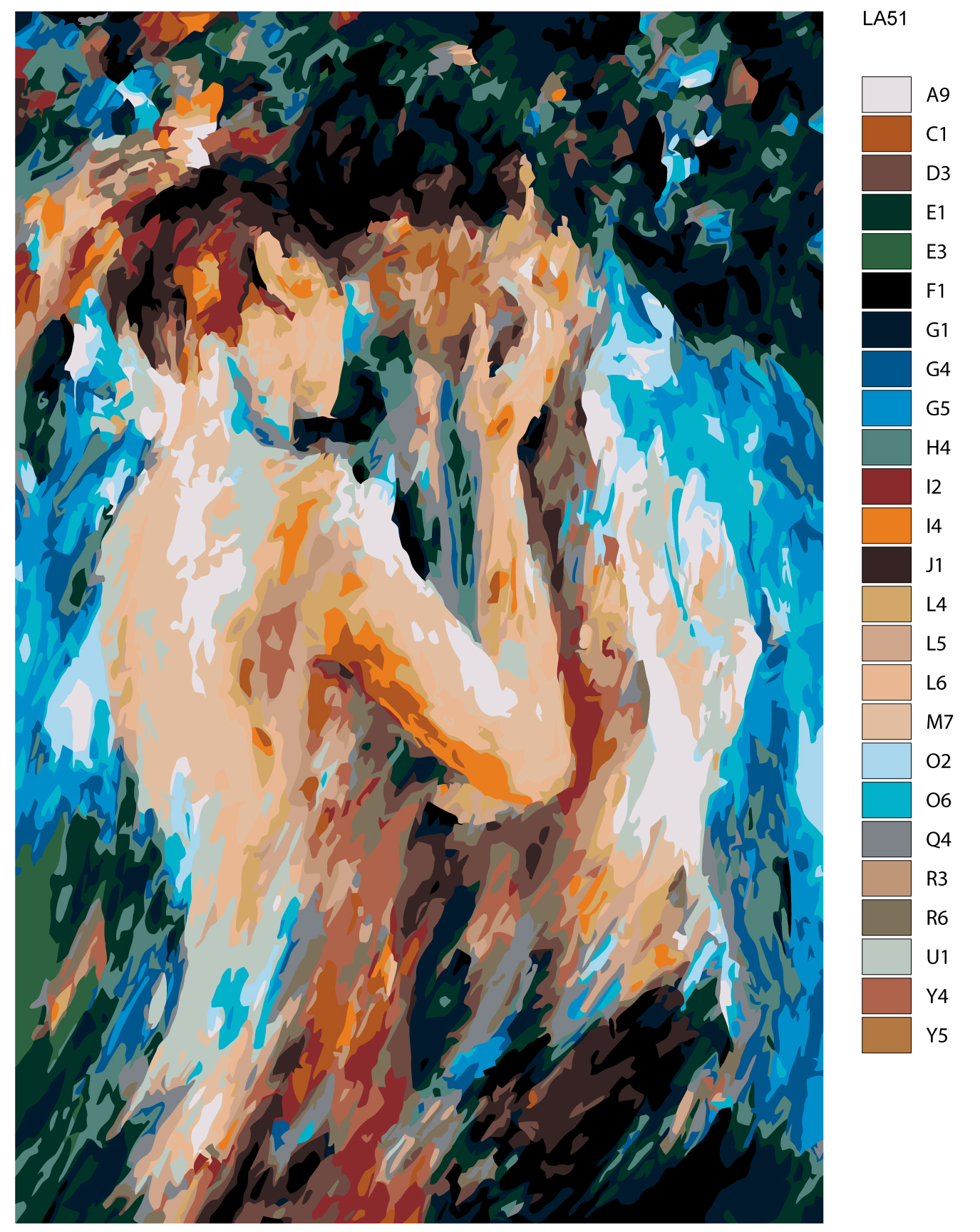 

Картина по номерам, Живопись по номерам, 48 x 72, LA51, LA51