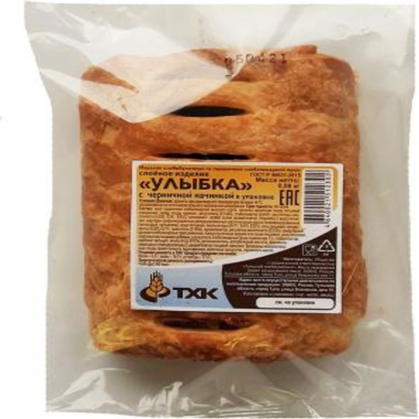 

Слойка ТХК с черничной начинкой, 80 г