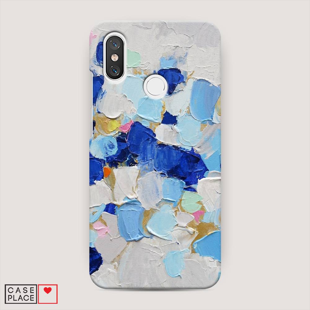 

Пластиковый чехол "Холст сине-белый" на Xiaomi Mi 8, 33520-7