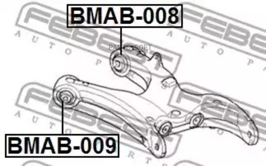 

Сайлентблок заднего нижнего рычага bmw x5 e70 2006-2013 febest bmab-008