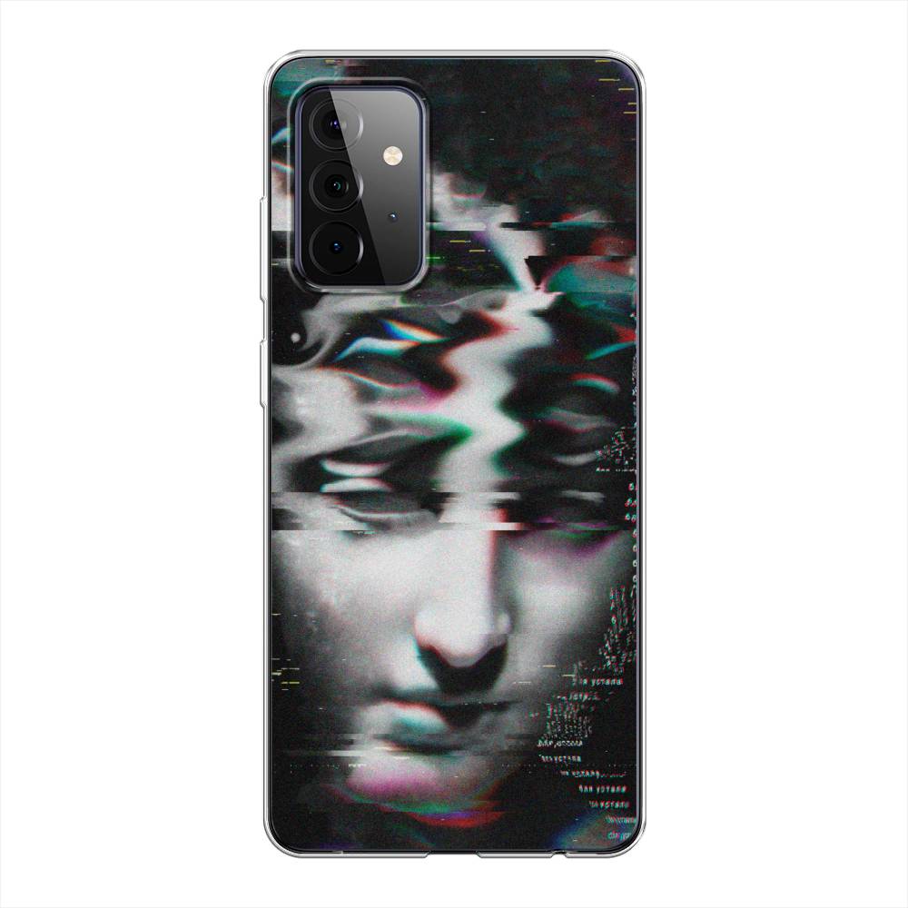 фото Силиконовый чехол "glitch art" на samsung galaxy a72 awog