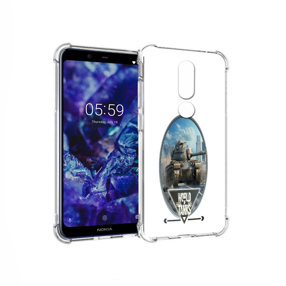 Чехол MyPads Tocco для Nokia 5.1 Plus игра с танками (PT119548.120.375)