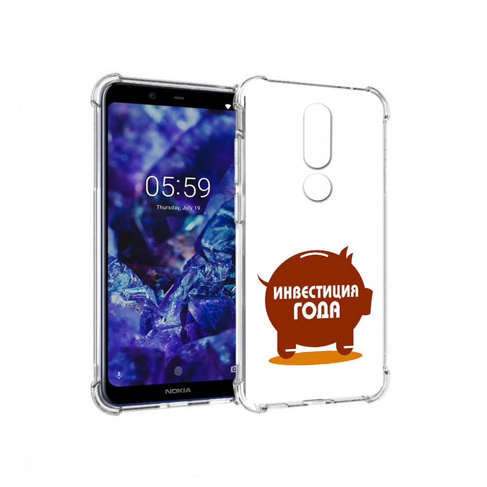 

Чехол MyPads Tocco для Nokia 5.1 Plus инвестиция (PT119548.120.376), Прозрачный, Tocco