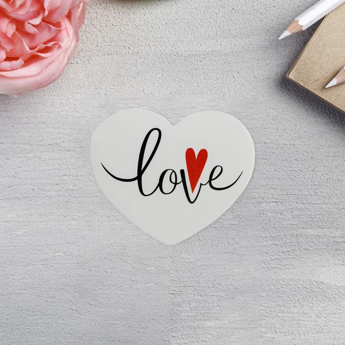 

Открытка-мини двойная «Love», 7 х 6см, 14 Февраля