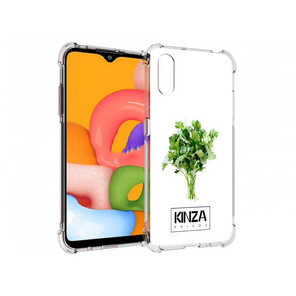 

Чехол MyPads Tocco для Samsung Galaxy A01 Бренд Кинза (PT144711.509.35), Прозрачный, Tocco