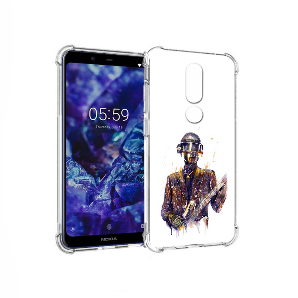 

Чехол MyPads Tocco для Nokia 5.1 Plus космо-гитарист (PT119548.120.392), Прозрачный, Tocco