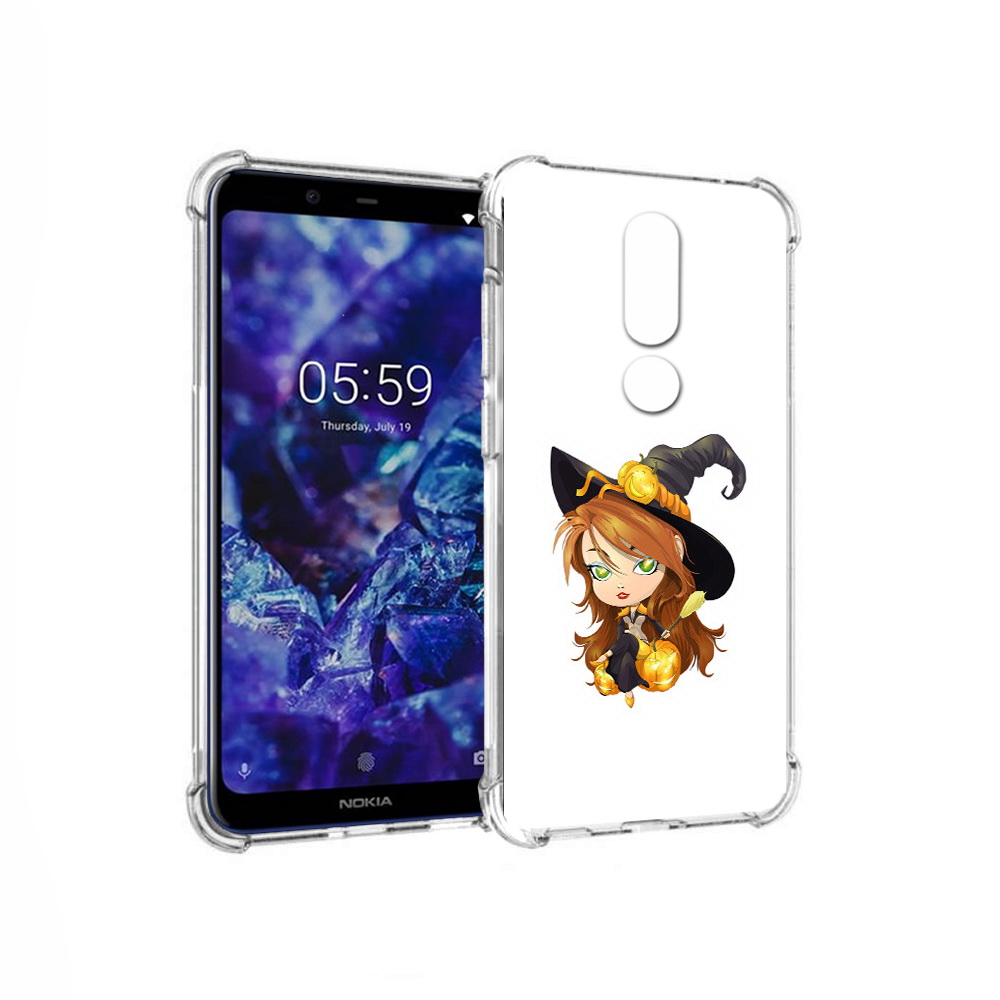 

Чехол MyPads Tocco для Nokia 5.1 Plus Ведьмочка (PT119548.120.40), Прозрачный, Tocco