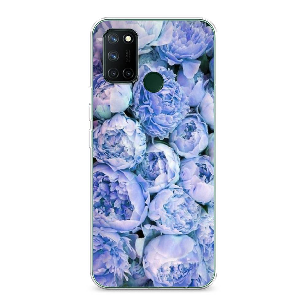 

Чехол Awog на Realme 7i "Пионы голубые", Разноцветный, 253950-8