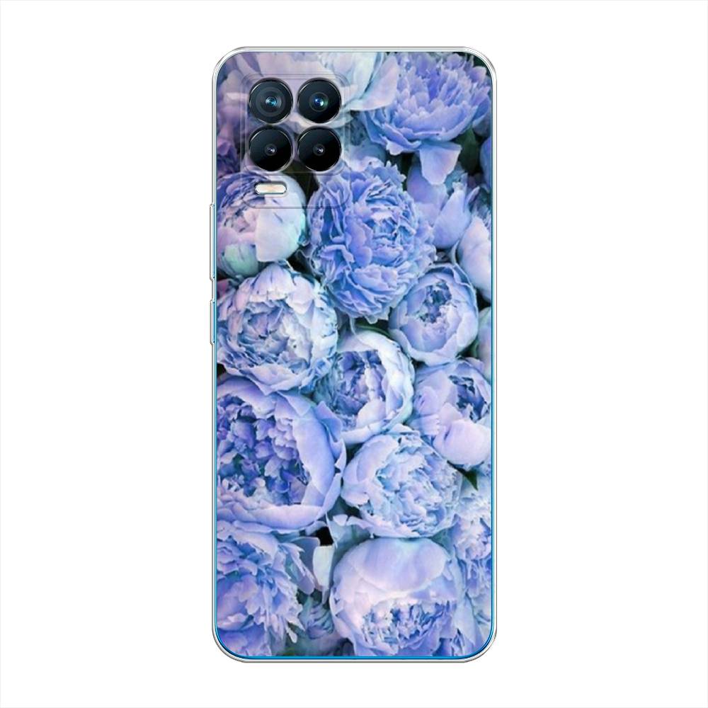 

Чехол Awog на Realme 8/8 Pro "Пионы голубые", Разноцветный, 255550-8