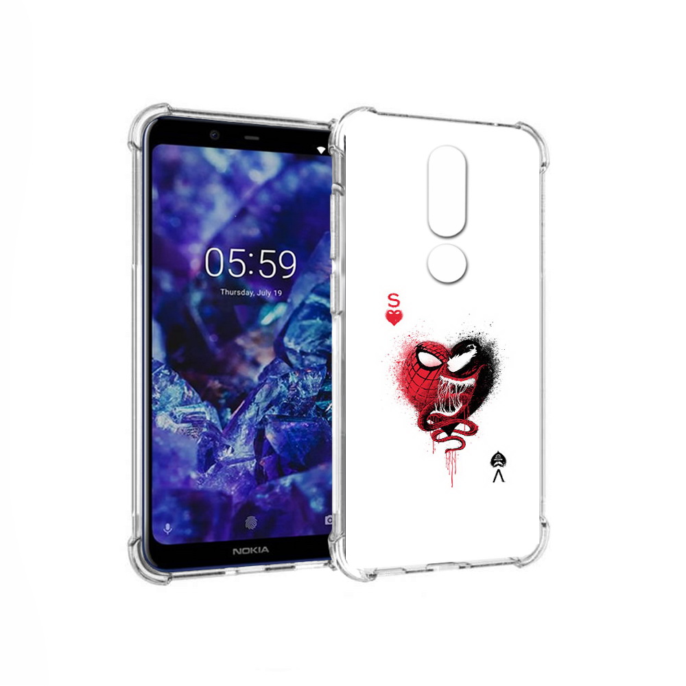

Чехол MyPads Tocco для Nokia 5.1 Plus Веном (PT119548.120.41), Прозрачный, Tocco