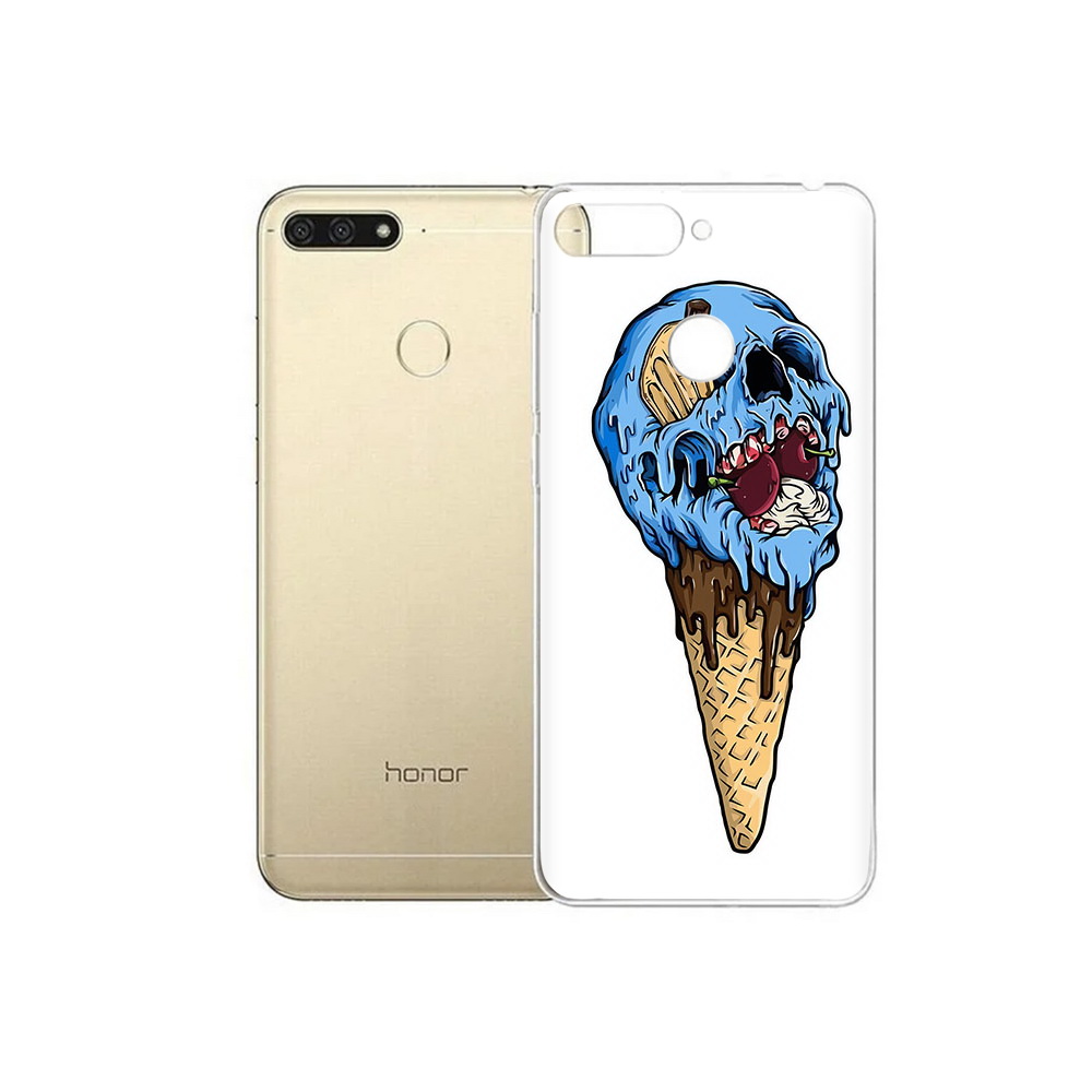 

Чехол MyPads Tocco для Huawei 7C мороженное череп (PT111175.61.484), Прозрачный, Tocco