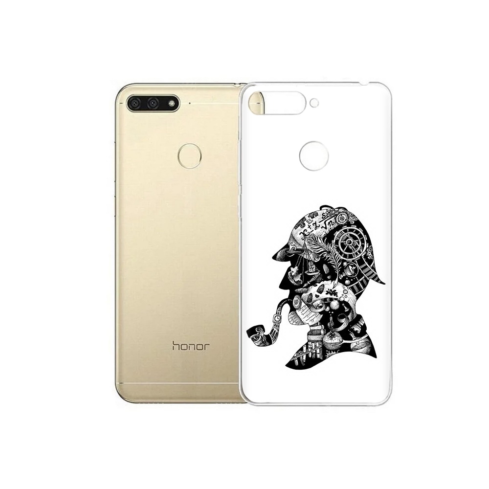 

Чехол MyPads Tocco для Huawei 7C мужчина с трубкой абстракция (PT111175.61.488), Прозрачный, Tocco